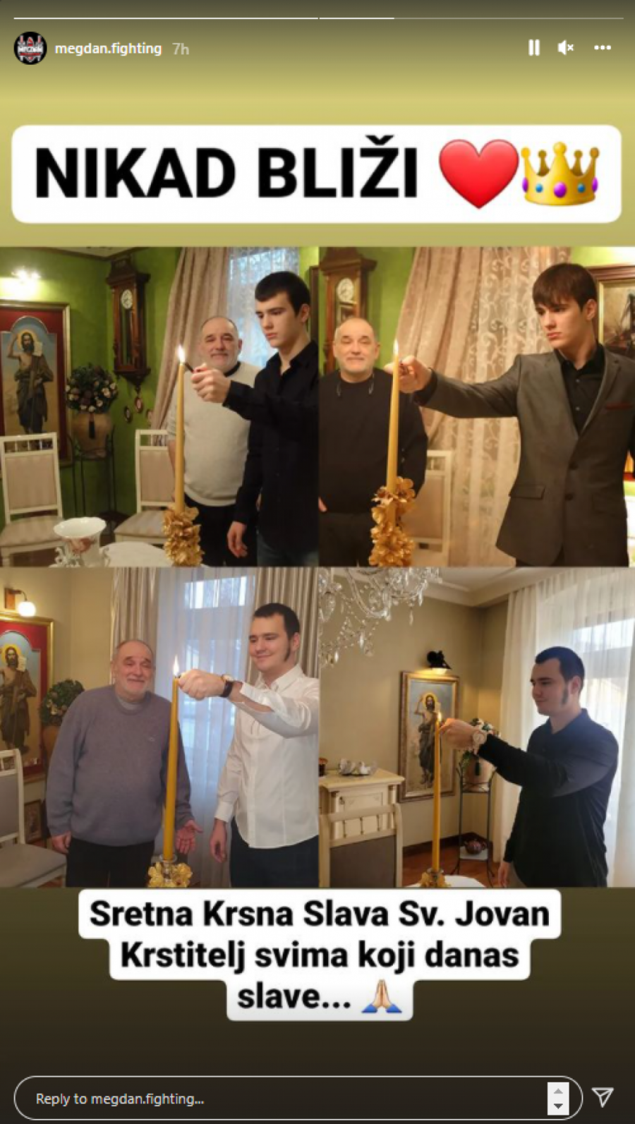 NIKAD BLIŽI! Balaševićev sin čestitao krsnu slavu emotivnim fotografijama sa pokojnim ocem! (FOTO)