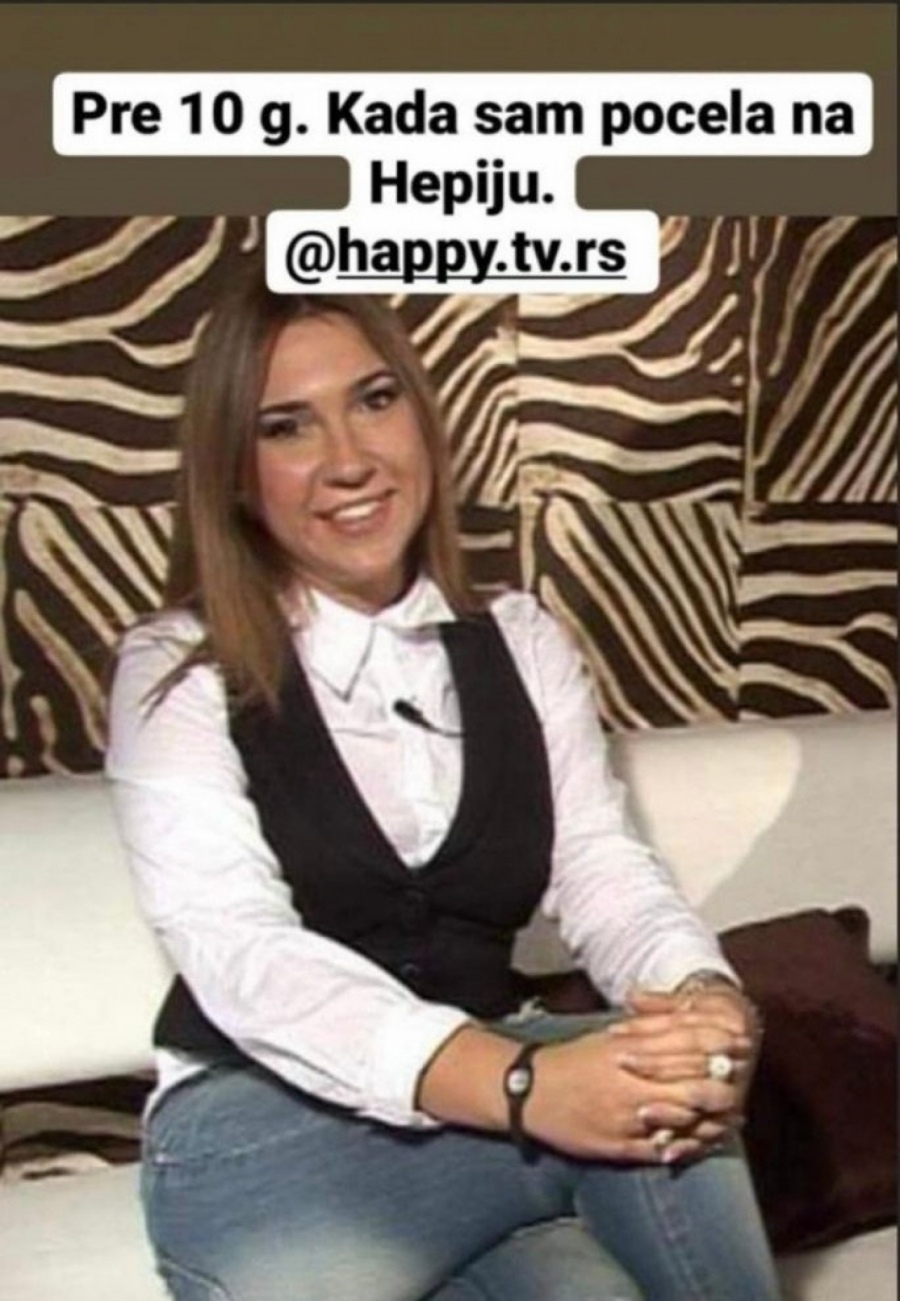 SMEĐA KOSA I KOJI KILOGRAM VIŠKA! Isplivala fotka Jovane Jeremić sa početka karijere, nećete je prepoznati! (FOTO)