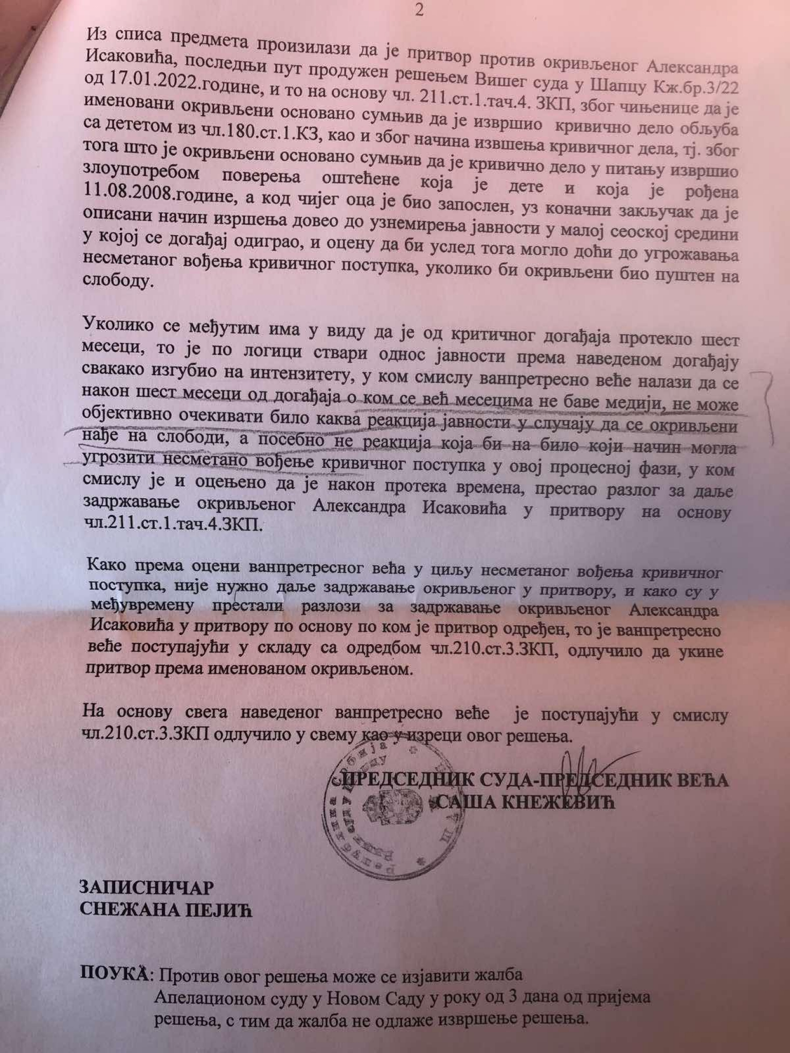 SKANDALOZNA ODLUKA VIŠEG SUDA U ŠAPCU Pedofil na slobodi  jer su ga mediji zaboravili