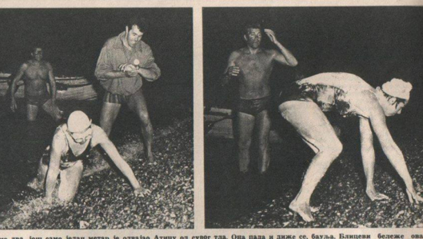 PRVA JUGOSLOVENKA KOJA JE PREPLIVALA LAMANŠ U čast ovog podviga snimljen je film "Ispravi se, Delfina"