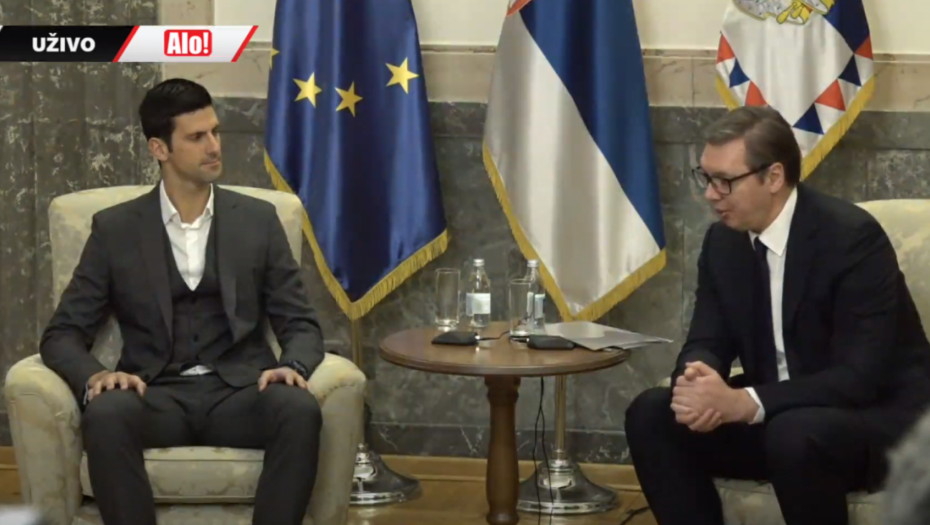 TAKO TO RADI NAJVEĆI U ISTORIJI Evo šta je Novak Đoković pio kod predsednika Vučića! (VIDEO)