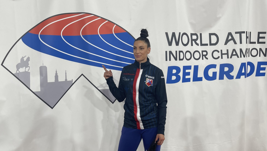 Ivana Španović Vuleta na pobedničkom postolju seniorskog prvenstva Srbije 2022.