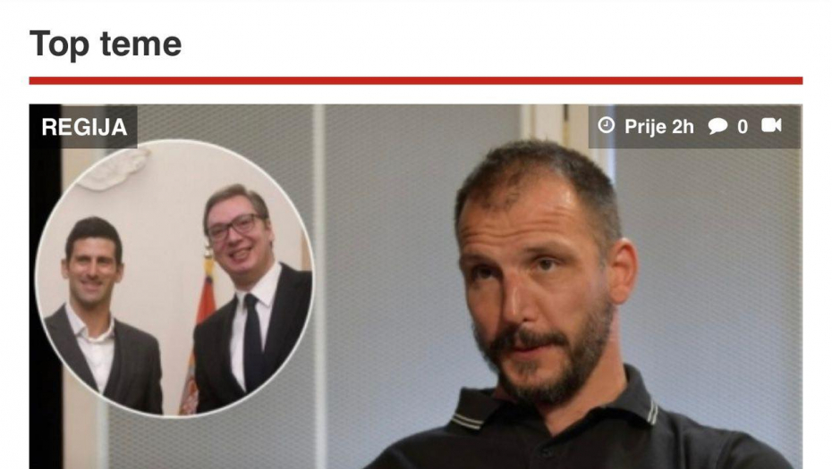 VODEĆI UNITARISTIČKI PORTAL U BIH JEDVA DOČEKAO DA PODRŽI ĐILASOVCE: Srbi iz RS koji imaju pasoš Srbije i Novak Đoković su go*na!