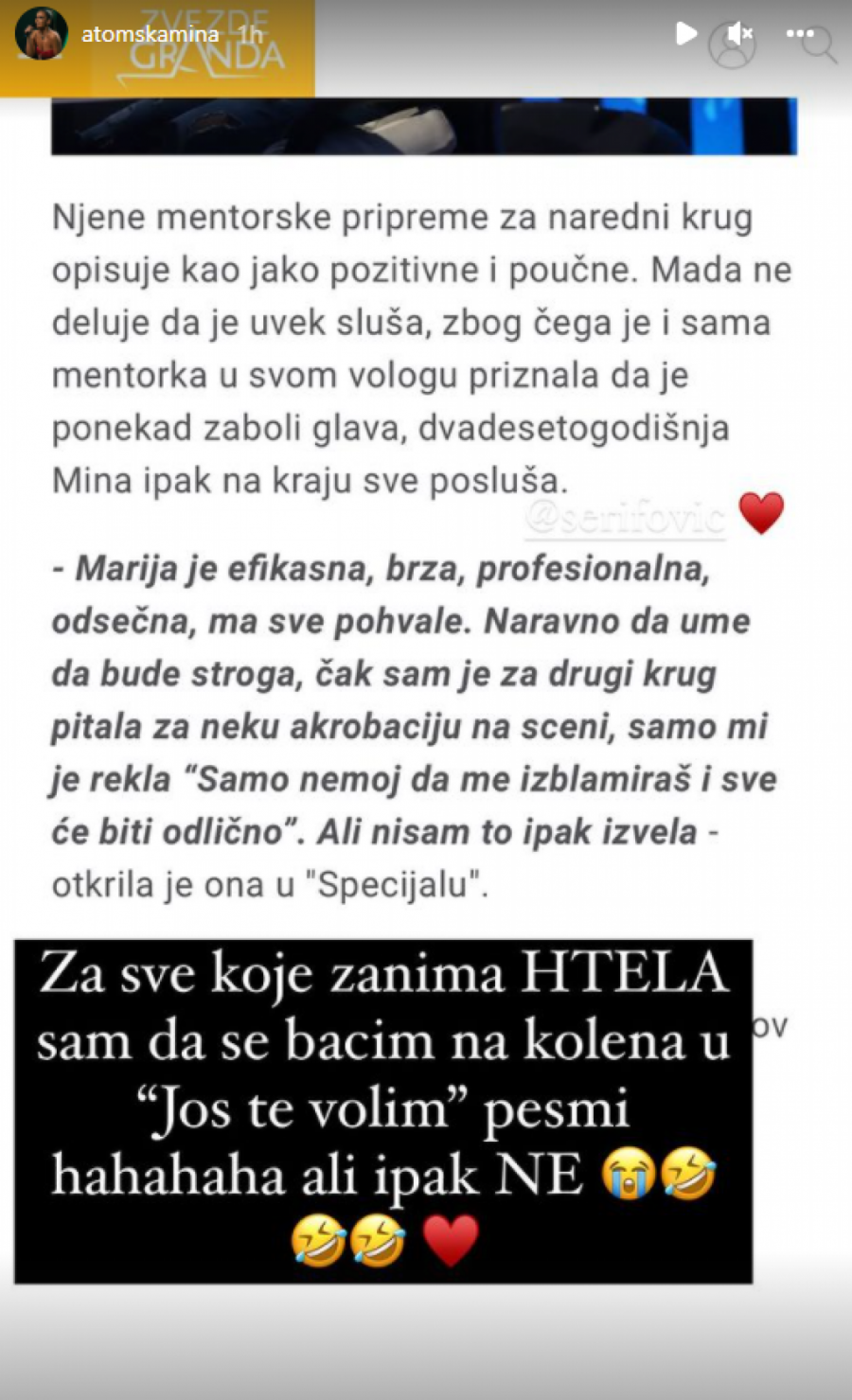 ATOMSKA MINA NOVA ZVEZDA GRANDA! Šerifovićku boli glava od nje, a evo na koju pesmu je studio poludeo!