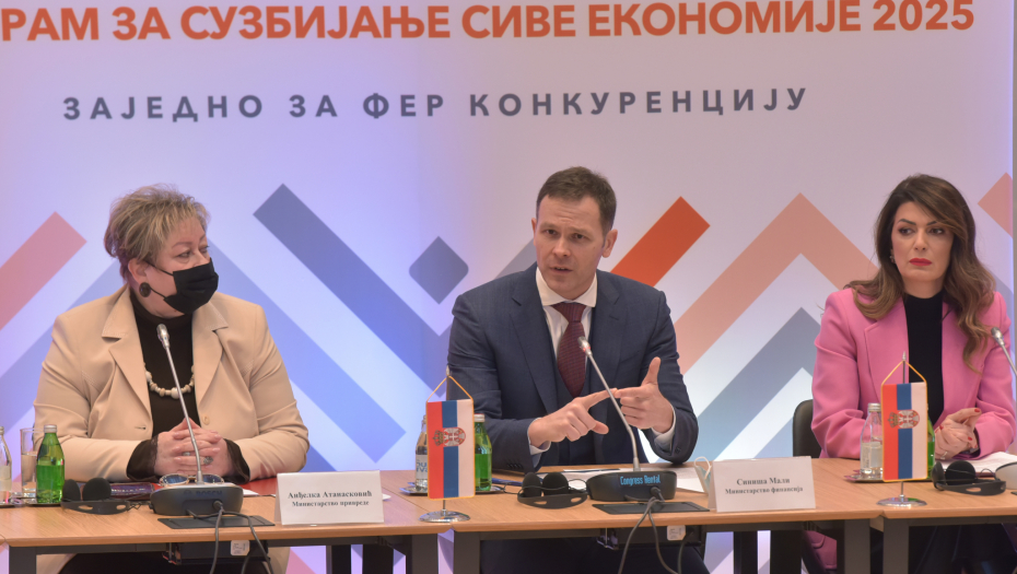 MINISTAR FINANSIJA NAJAVIO KAKVE ĆE SE MERE SPROVODITI Predstavljen Program za suzbijanje sive ekonomije 2022-2025