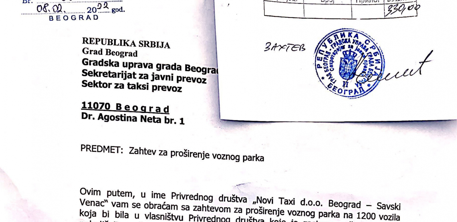 Umesto protesta, CarGo predao zahtev za 1200 taksi dozvola