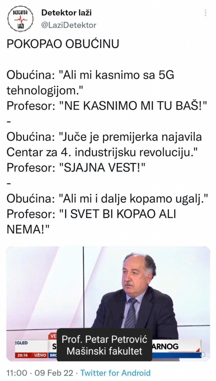 PROFESOR PETROVIĆ POKOPAO OBUĆINU Ima odgovor na svaku njenu provokaciju, ovo je NEVEROVATNO, pogledajte! (VIDEO)