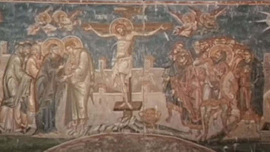 DA LI FRESKA IZ VISOKIH DEČANA UKAZUJE NA POSTOJANJE VANZEMALJACA? Misterija na zidu konačno rešena