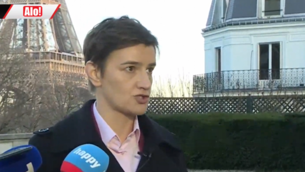 OGLASILA SE ANA BRNABIĆ Premijerka iz Pariza donosi lepe vesti za Srbiju
