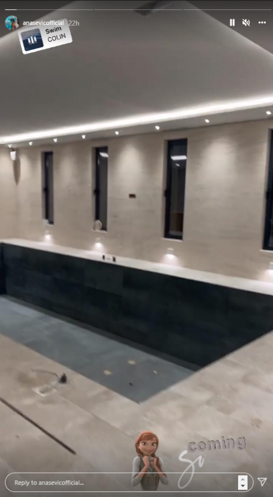 MUŽ JOJ ISPUNJAVA SVE ŽELJE! Ana Sević se pohvalila bezenom u luksuznom domu na Vračaru! (FOTO)