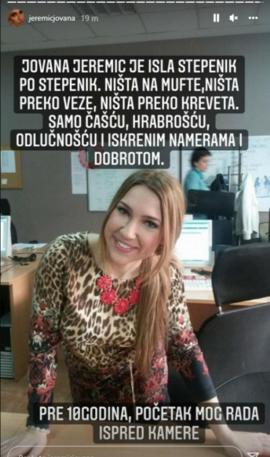 NIŠTA PREKO VEZE, NIŠTA PREKO KREVETA! Jovana Jeremić objavila fotku od pre 10 godina i imala da poruči samo jedno! (FOTO)
