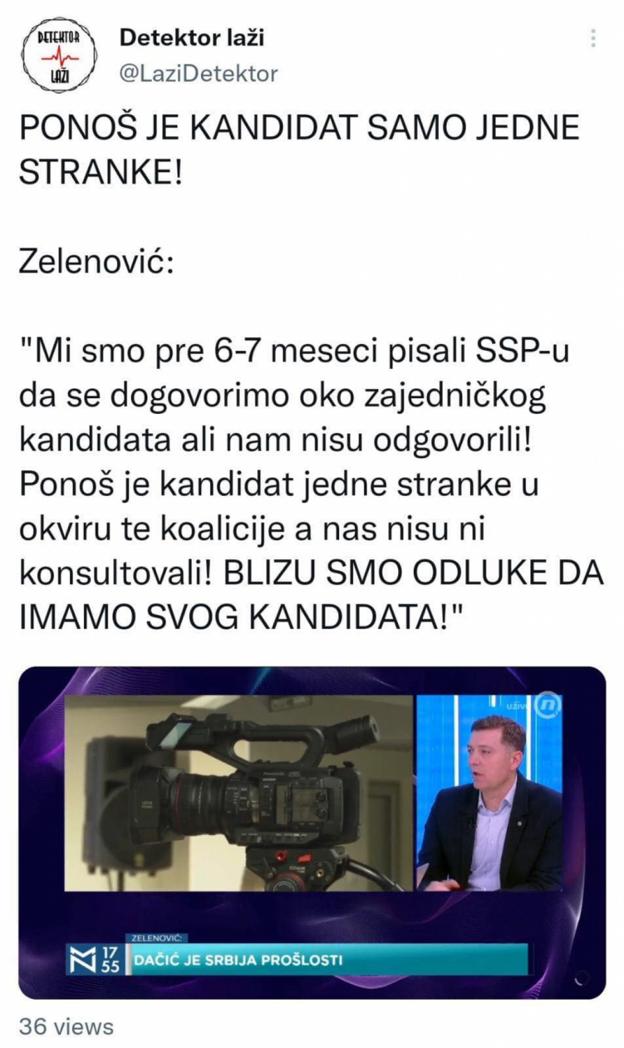 NOVI RASKOL I NOVI KANDIDAT U OPOZICIJI Zelenović: Blizu smo odluke da imamo svog kandidata!