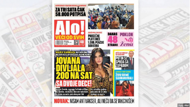 KAMIKAZA MANEKENKA ZAUSTAVLJENA NA AUTO-PUTU KROZ BEOGRAD Jovana divljala 200 na sat sa dvoje dece u kolima