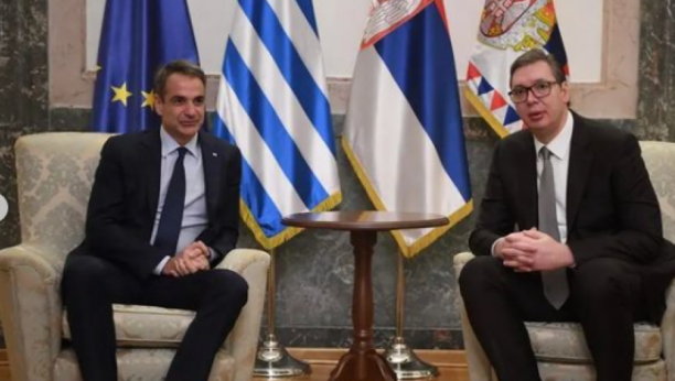 "POSTOJE SVI USLOVI DA SARADNJA DVEJU ZEMALJA NASTAVI DA JAČA" Vučić zahvalio Micotakisu što Grčka poštuje teritorijalni integritet i suverenitet Srbije