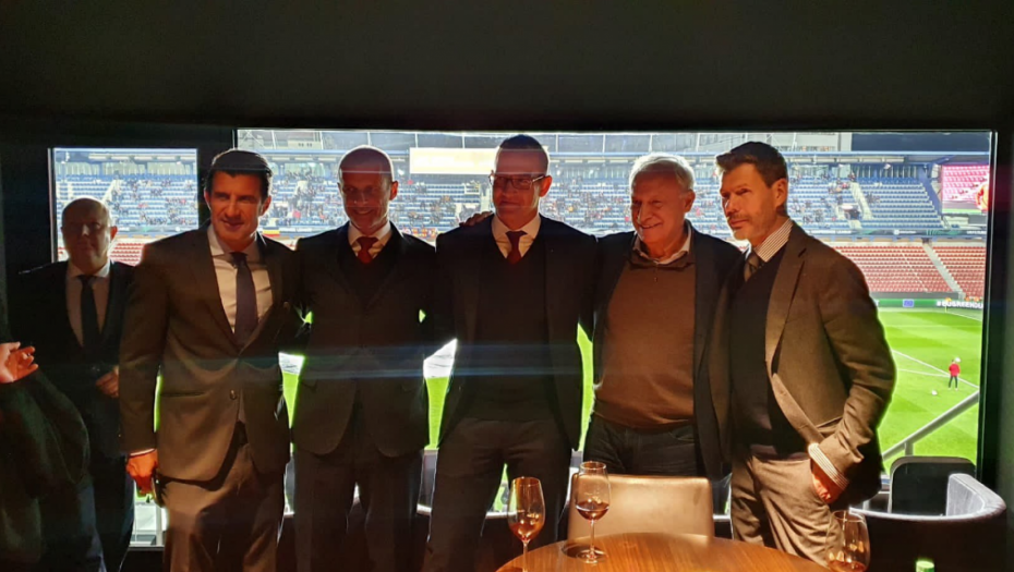 ODABRANO DRUŠTVO Čeferin, Figo i Boban gledaju Partizan u Pragu!