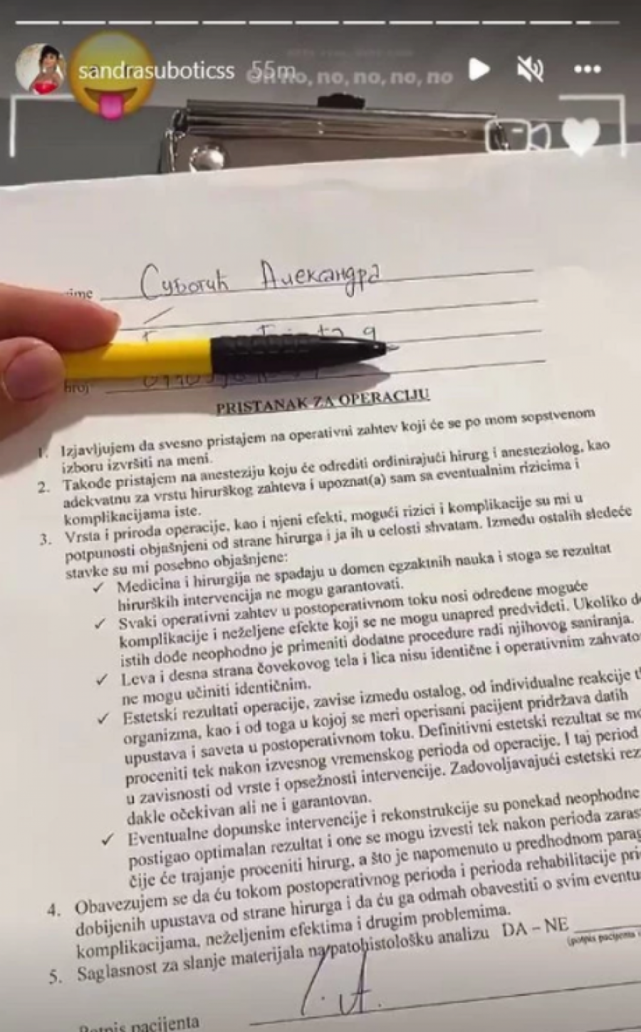 ALEKSANDRA IDE POD NOŽ Subotićka se ne zaustavlja sa intervencijama na telu, a svi se pitaju šta joj ovo treba?!(FOTO)