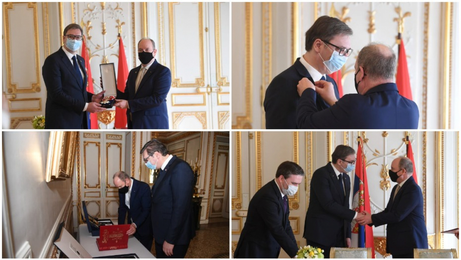 SREĆAN SAM I POLASKAN Vučić se oglasio nakon razgovora sa knezom Albertom (FOTO)