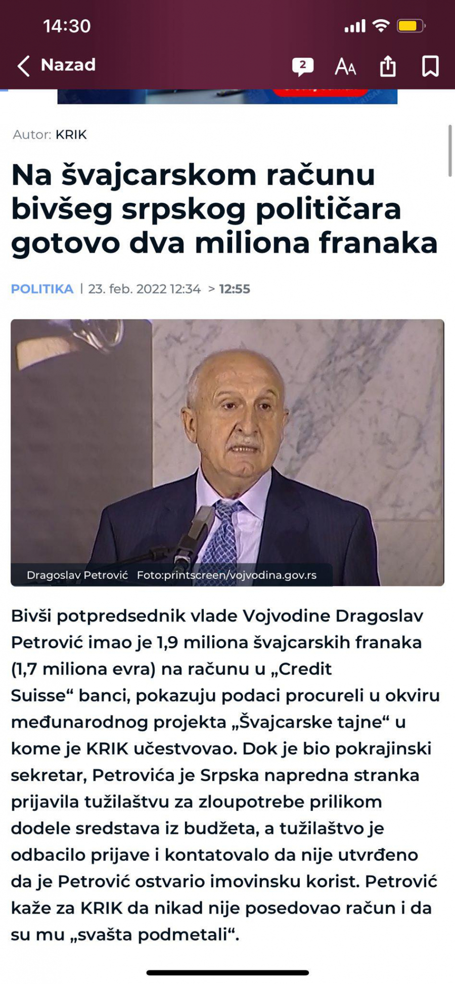 ĐILASOV I PAJTIĆEV ČOVEK IZ VOJVODINE OJADIO RAZVOJNU BANKU Na računu ima oko DVA miliona franaka!