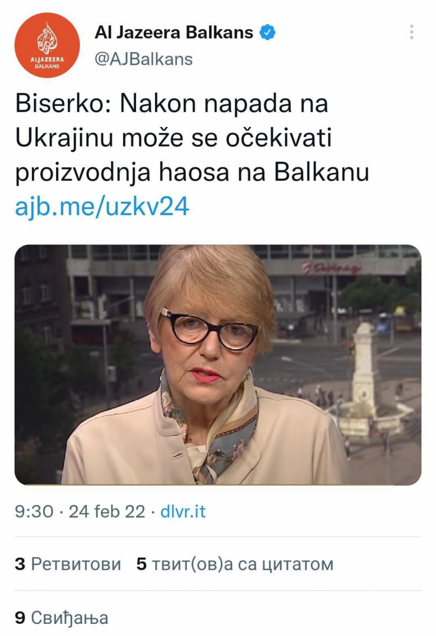 BISERKO NAPALA SRBIJU ZBOG RUSIJE Zapadne sluge najavljuju haos i prizivaju krv na Balkanu!
