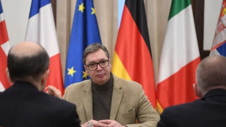 VUČIĆ SE SASTAO SA AMBASADORIMA KVINTE I ŠEFOM DELEGACIJE EU Sve ću vam reći u narednih 36 sati!