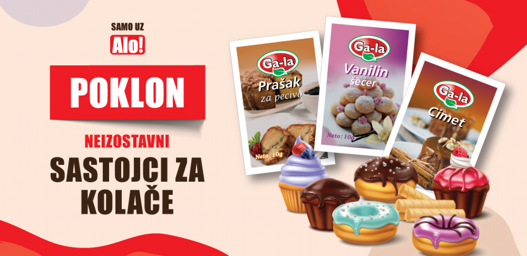 POKLON Alo! vam daruje neizostavne sastojke za pripremu kolač