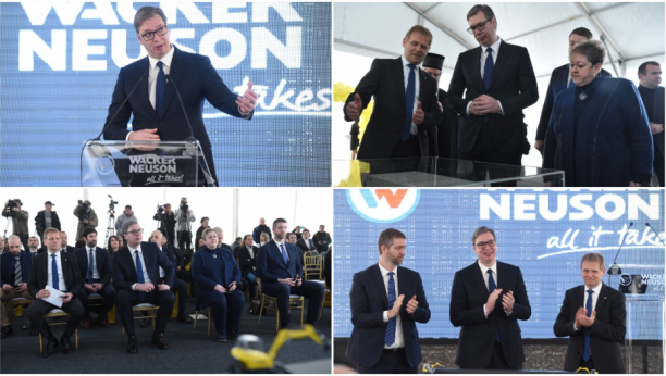 PREDSEDNIK VUČIĆ U KRAGUJEVCU Živim za dan kada će Srbija imati još više ovakvih kompanija (FOTO/VIDEO)