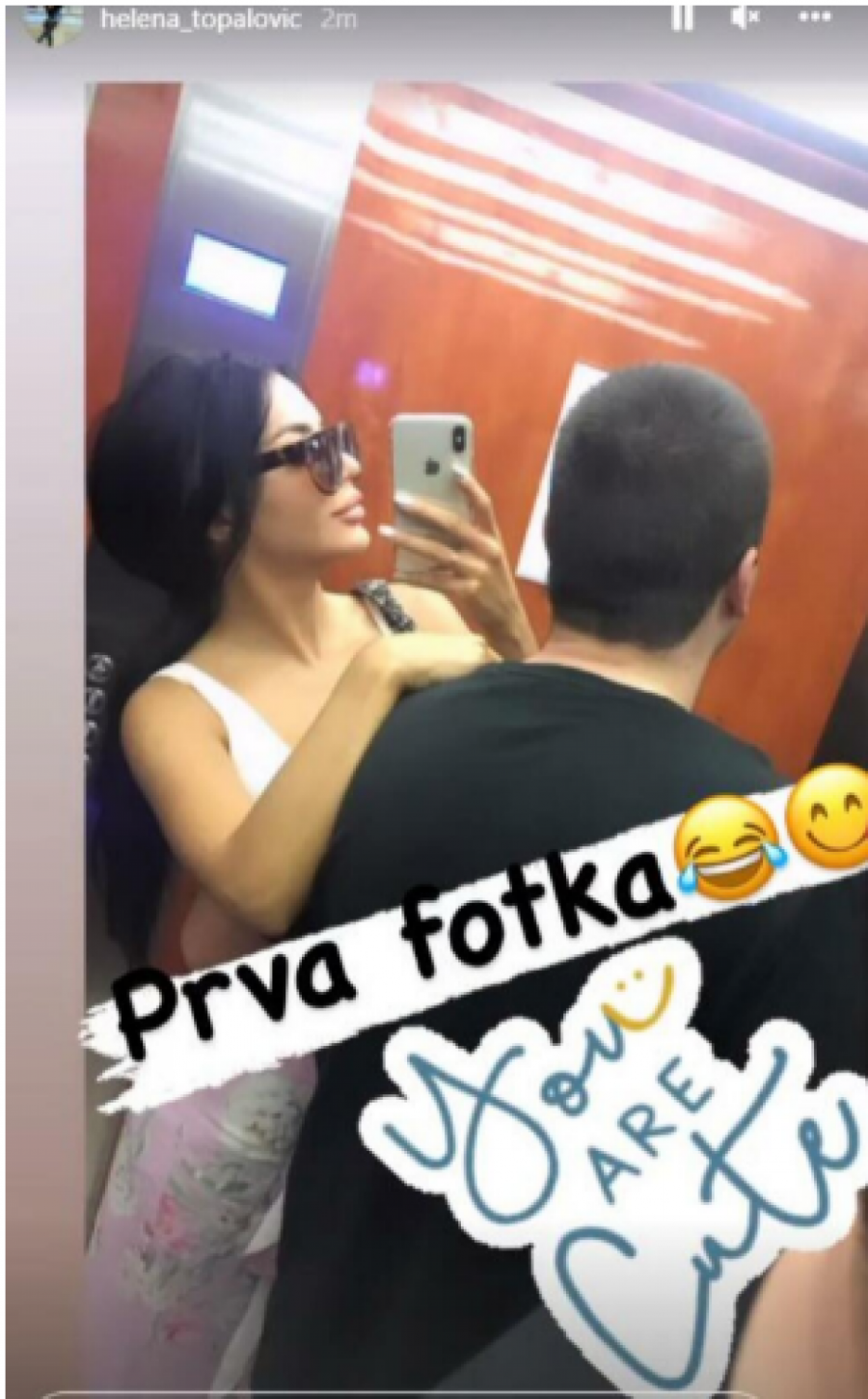 OVO JE NJIHOVA PRVA FOTOGRAFIJA! Helena Topalović pokazala kako joj je bilo dok je svog supruga krila od javnosti! (FOTO)