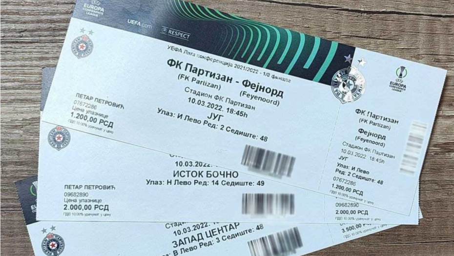 PARTIZAN PUŠTA KARTE U PRODAJU! Evo koliko koštaju ulaznice za utakmicu sa Fejenordom