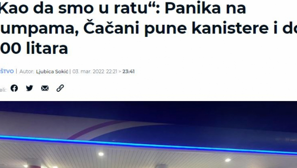 JEZIVA RETORIKA ĐILASOVIH MEDIJA Lažima zastrašuju narod i veštački stvaraju paniku (FOTO)