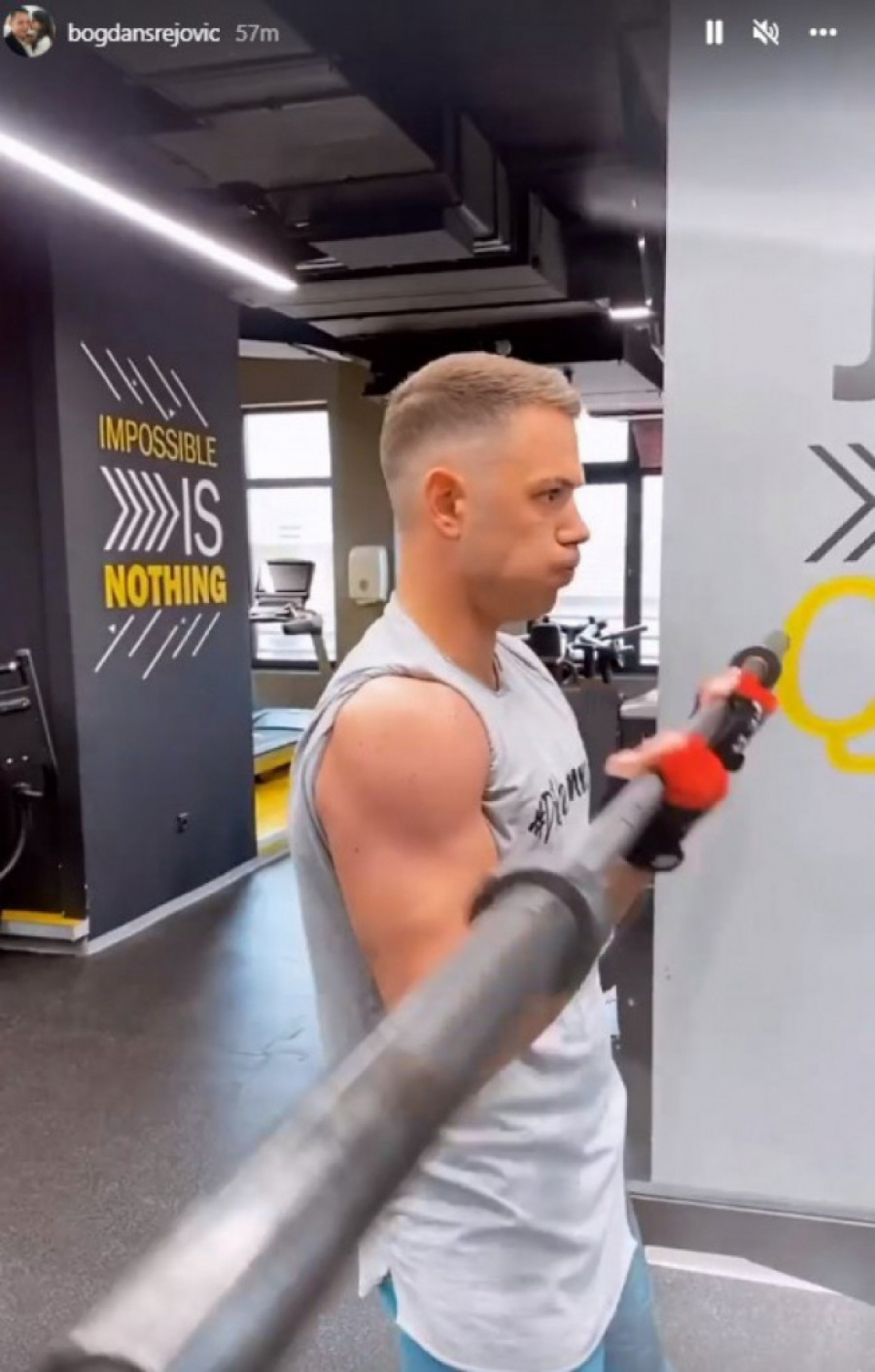 CECIN BIVŠI POKAZAO ČIME RASPOLAŽE! Bogdan objavio snimak iz teretane, pa zapalio društvene mreže (FOTO)