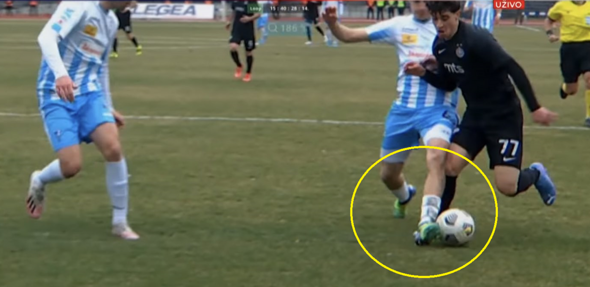 SPARTAK OŠTEĆEN PROTIV PARTIZANA? Posle ovog duela sudija Lukić je pokazao na belu tačku (VIDEO)