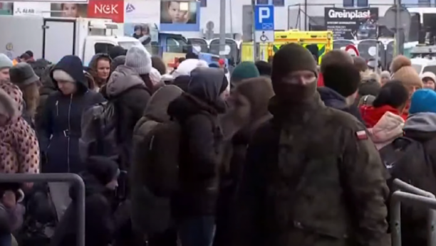 SIRENE ZA OPASNOST ZAVIJAJU U POLJSKOJ Ukrajinske izbeglice u panici