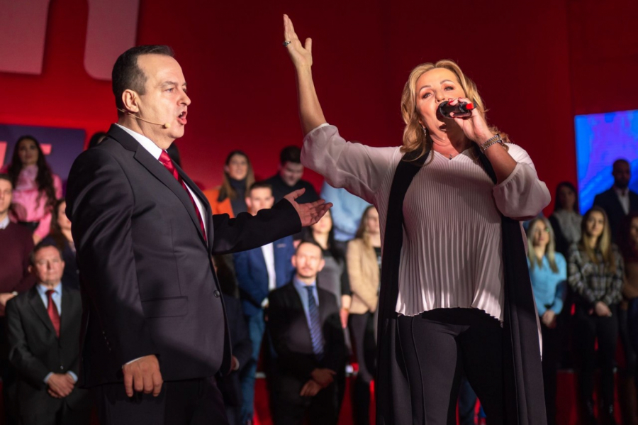 ODRŽAN CENTRALNI SKUP KOALICIJE SPS-JS-ZS U BEOGRADU Dačić: KiM uvek deo Srbije, ne NATO-u, ne sankcijama Rusiji