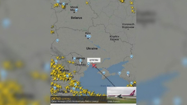 OPŠTA UZBUNA NA NEBU IZNAD UKRAJINE Avion preleteo ZABRANJENU zonu, evo čiji (FOTO)