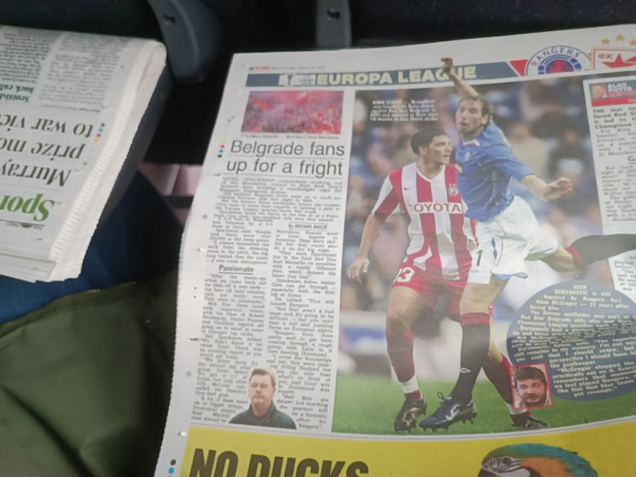 ŠKOTI VERUJU U TRIJUMF RENDŽERSA! Toliko godina je prošlo, a oni se još uvek sećaju Zvezdinog tragičara, pominju i Dekija! (FOTO)