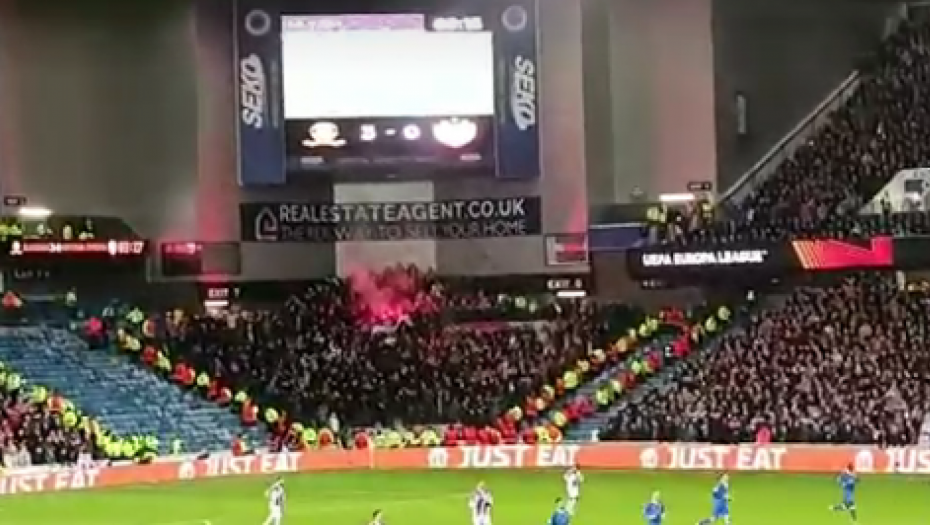 OSTALI UZ IGRAČE! Pesma "delija" nije prestala ni pored teškog poraza! (VIDEO)