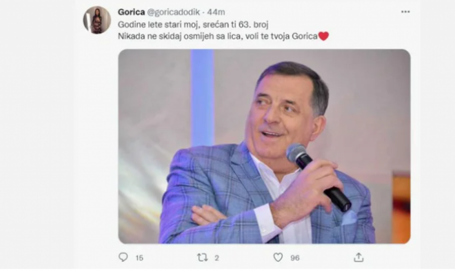 DODIK SLAVI ROĐENDAN Evo kakvu mu je emotivnu čestitku napisala ćerka Gorica (FOTO)