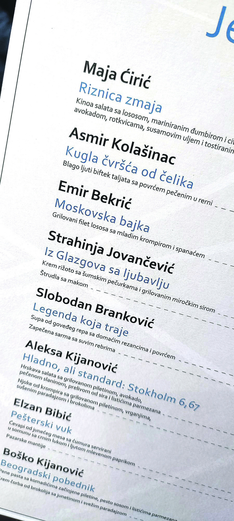 RECEPT ŠAMPIONA Naši atletičari kreirali svoje obroke