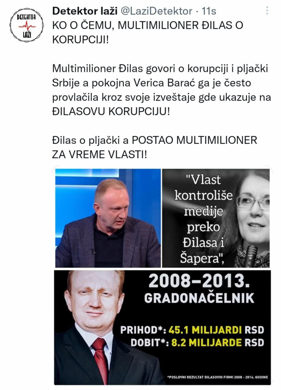 KO O ČEMU, MULTIMILIONER ĐILAS O KORUPCIJI Govori o pljački, a zaboravio da je stekao bogatstvo za vreme vlasti (VIDEO)