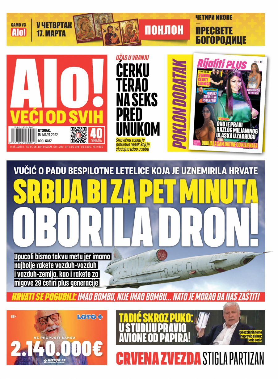 VUČIĆ O PADU BESPILOTNE LETELICE KOJA JE UZNEMIRILA HRVATE Srbija bi za pet minuta oborila dron