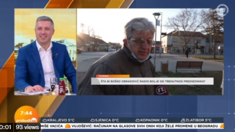 HLADAN TUŠ ZA BOŠKA, ĐILASA I NJEGOVE MEDIJE "Nova S" pitala narod da li bi Obradović radio bolje od Vučića, a onda su shvatili da su napravili veliku GREŠKU!