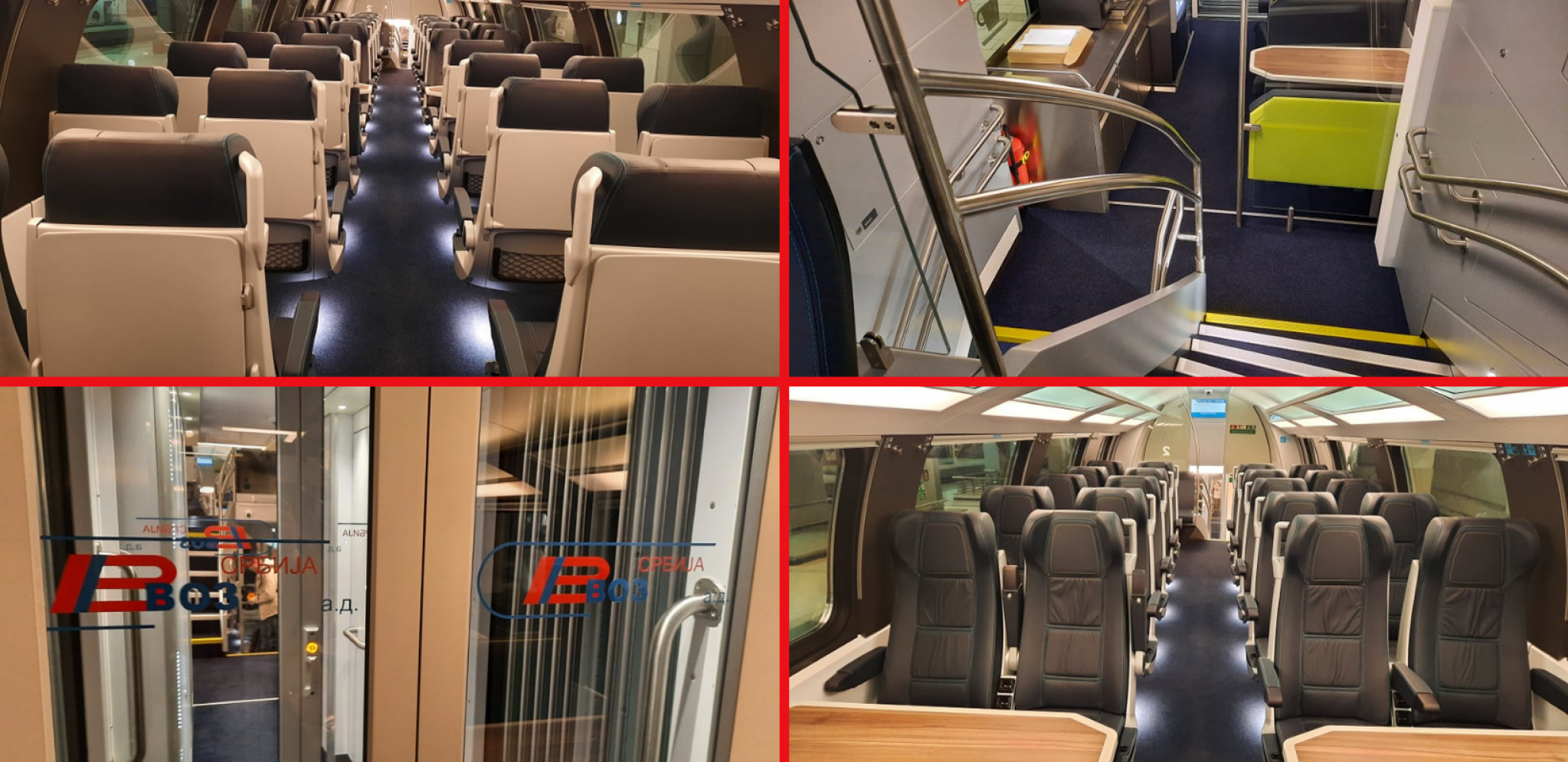 JURI 200 NA SAT, VAGONI NA DVA SPRATA, SEDIŠTA KAO FOTELJE, STEPENICE I AUTOMATSKA VRATA Evo kako izgleda brzi voz Beograd - Novi Sad (FOTO/VIDEO)