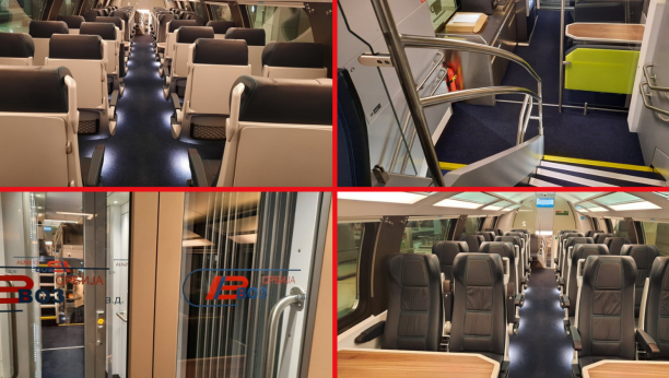 JURI 200 NA SAT, VAGONI NA DVA SPRATA, SEDIŠTA KAO FOTELJE, STEPENICE I AUTOMATSKA VRATA Evo kako izgleda brzi voz Beograd - Novi Sad (FOTO/VIDEO)