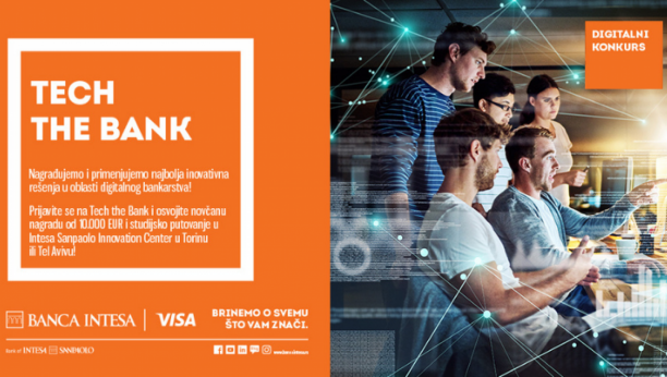Banca Intesa pokreće Tech the Bank konkurs i nagrađuje najkreativnija digitalna rešenja