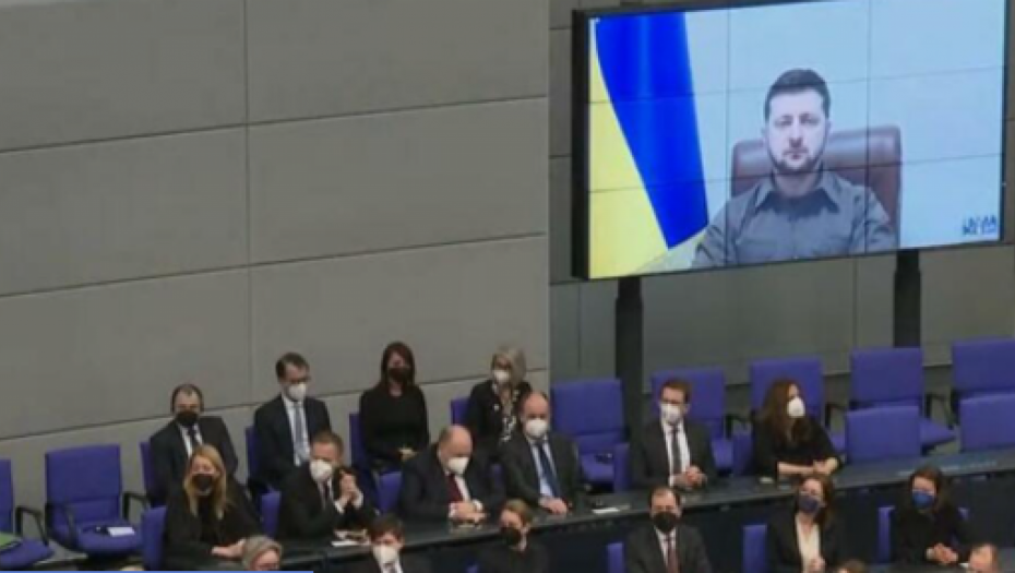 ZELENSKI SE OBRATIO NEMAČKOM BUNDESTAGU U Evropi ponovo imamo zid, a nije Berlinski (VIDEO)