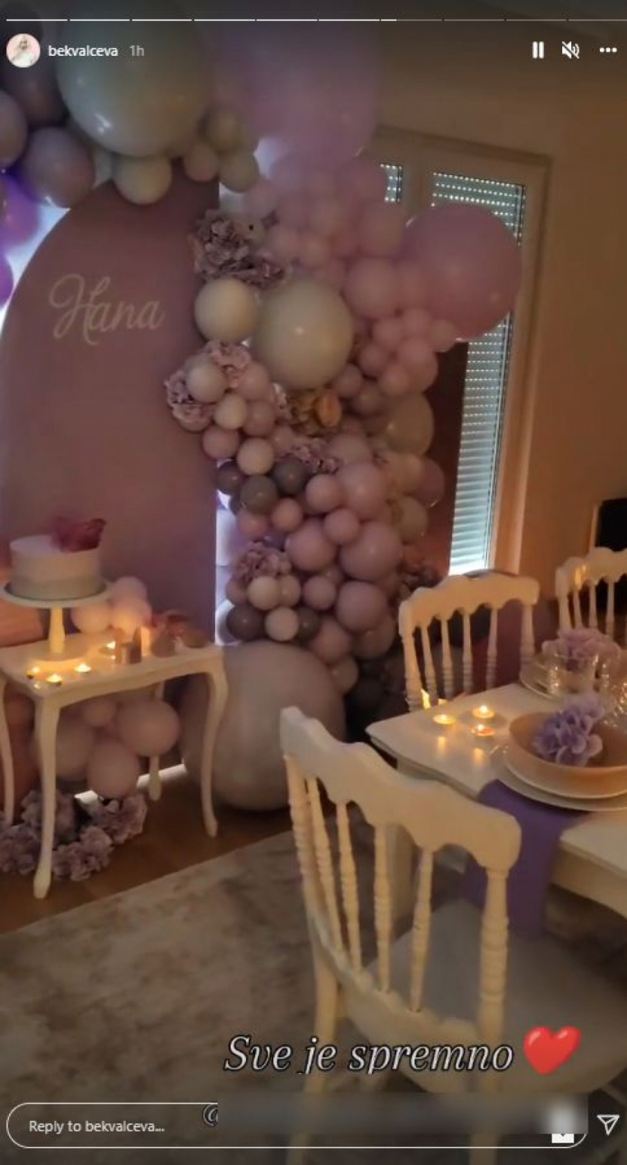 DEKORACIJA KAO IZ BAJKE! Bekvalčeva priredila gala iznenađenje ćerki za 15. rođendan! (FOTO)