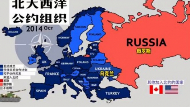 KINEZI SASULI NATO ISTINU U OČI! Šokantna mapa prikaz agresivnog širenja alijanse ka ruskim granicama (FOTO)