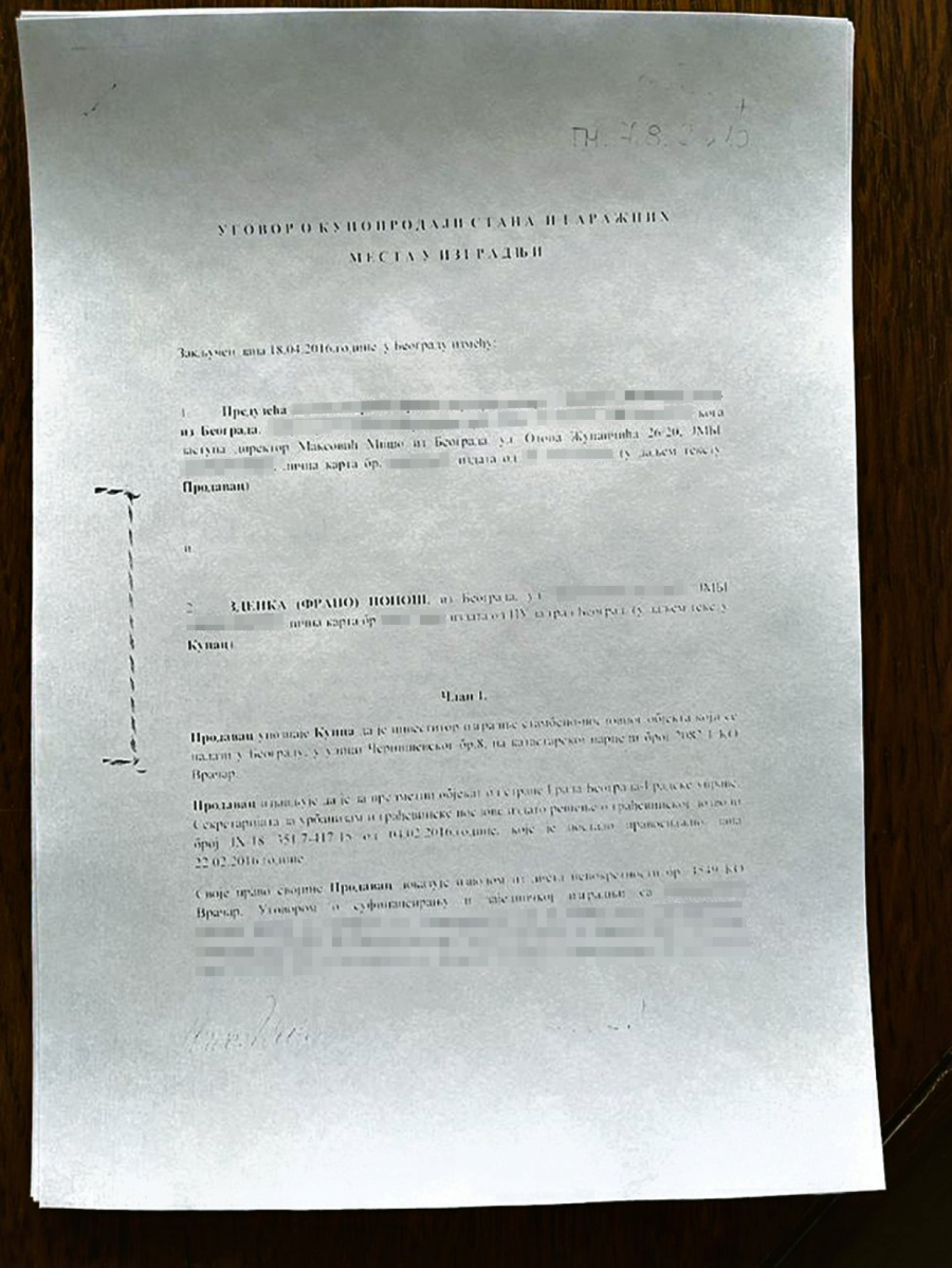 DO NJE DOŠAO FIKTIVNIM UGOVOROM Ponoš na Vračaru ima nekretninu vrednu 215.415 evra (FOTO)