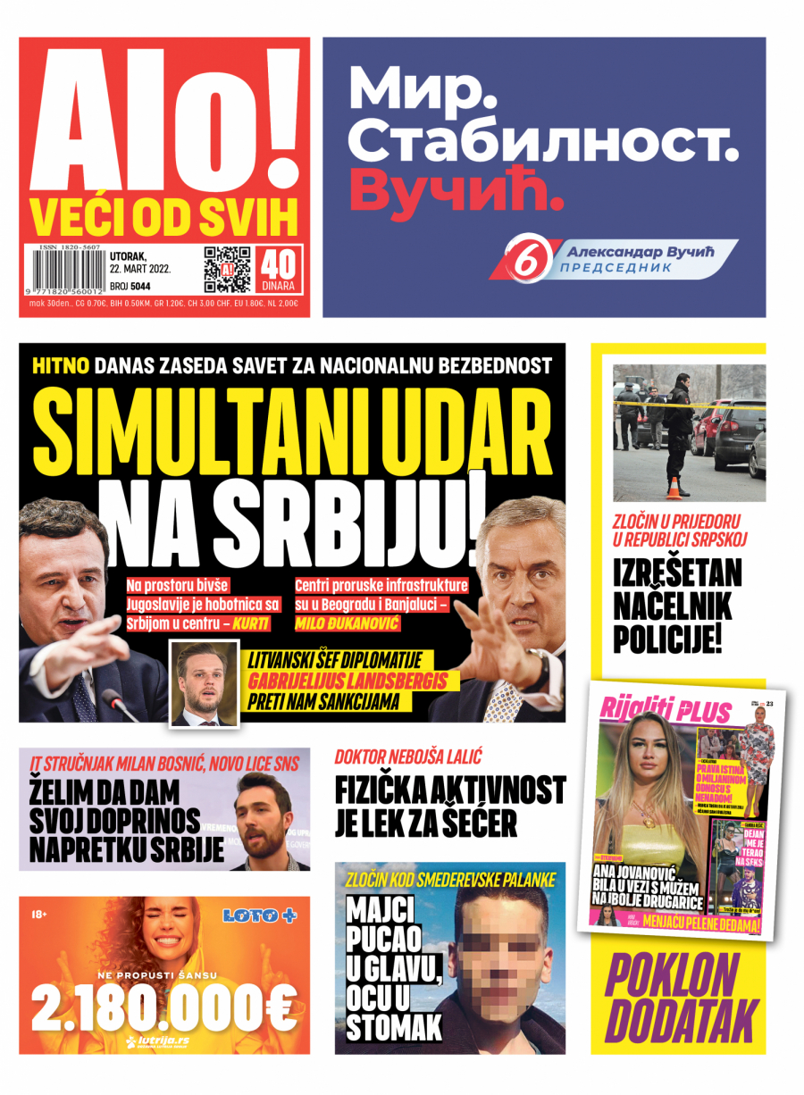 HITNO ZASEDA SAVET ZA NACIONALNU BEZBEDNOST U toku je simultani udar na Srbiju!