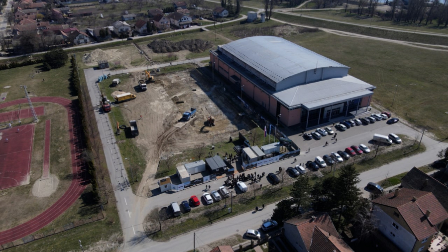POČELA IZGRADNJA SPORTSKOG KOMPLEKSA U FUTOGU Vučević: To je velika stvar i za ceo Novi Sad